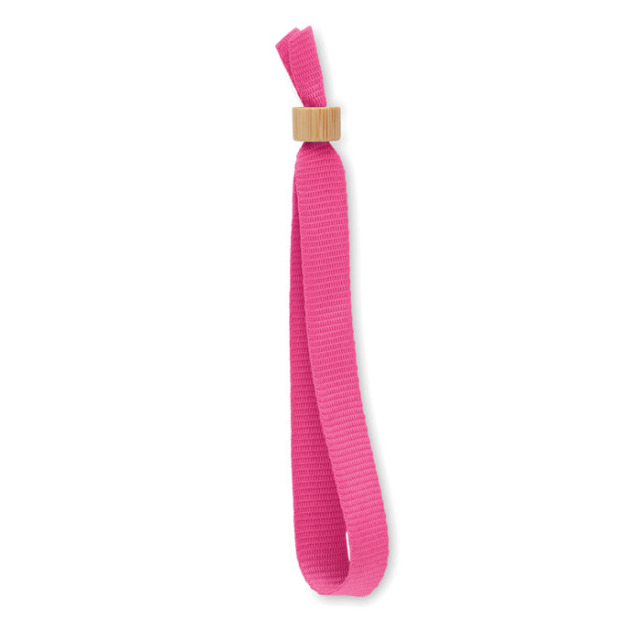 Bracelet en polyester RPET Fuchsia