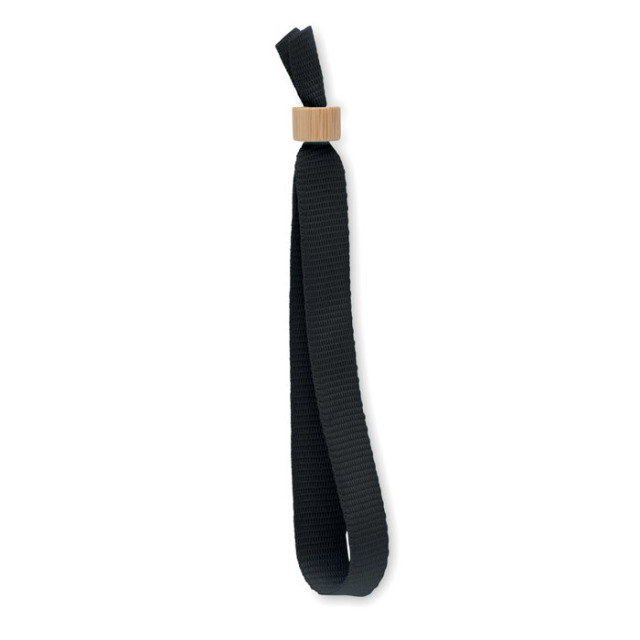 Bracelet en polyester RPET Noir