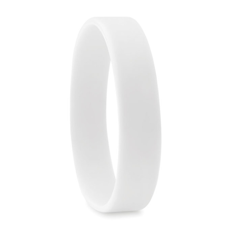 Bracelet en silicone. Blanc