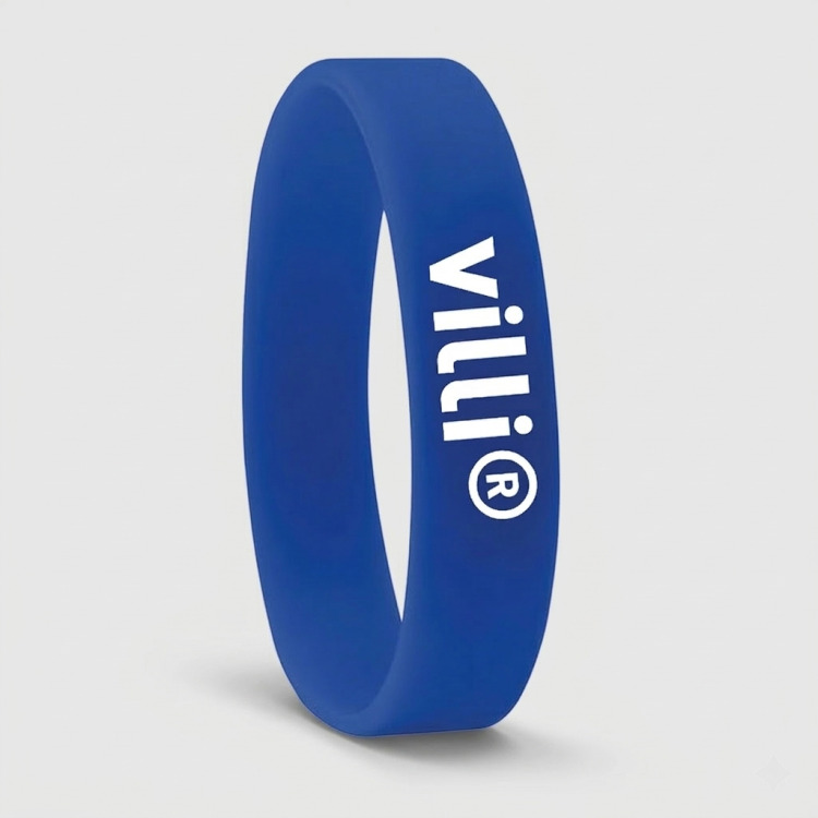 Bracelet en silicone. Bleu