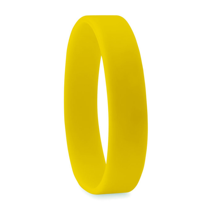 Bracelet en silicone. Jaune