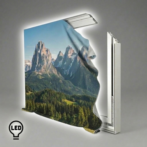 Cadre mural textile LED