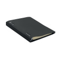 Cahier A5 rechargeable en PU Noir