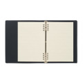 Cahier A5 rechargeable en PU Noir