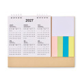 Calendrier de bureau avec m&eacute;mo Beige