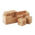 Calendrier en bambou Bois