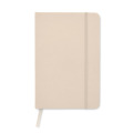 Carnet A5 couverture RPET 600D Blanc Cass&eacute;