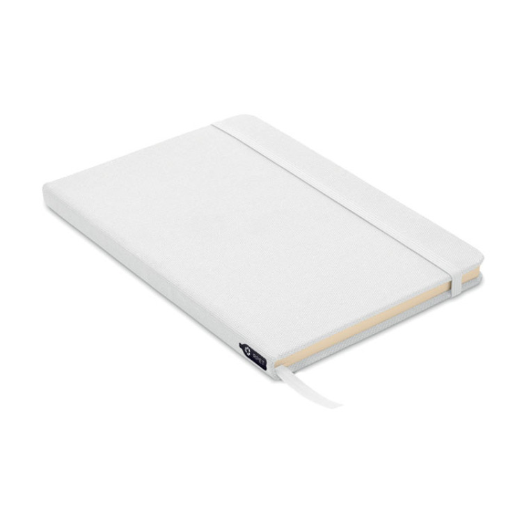 Carnet A5 couverture RPET 600D Blanc