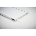 Carnet A5 couverture RPET 600D Blanc