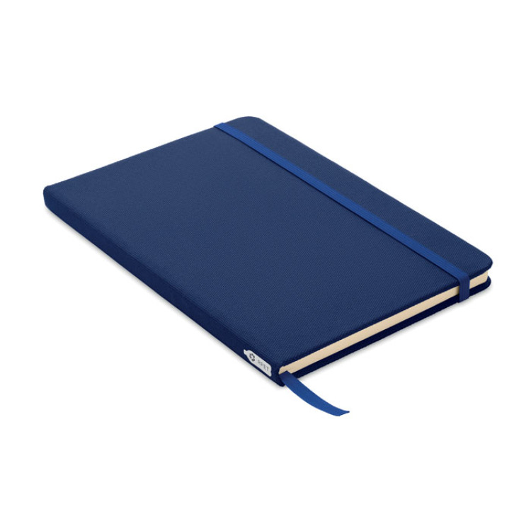 Carnet A5 couverture RPET 600D Bleu