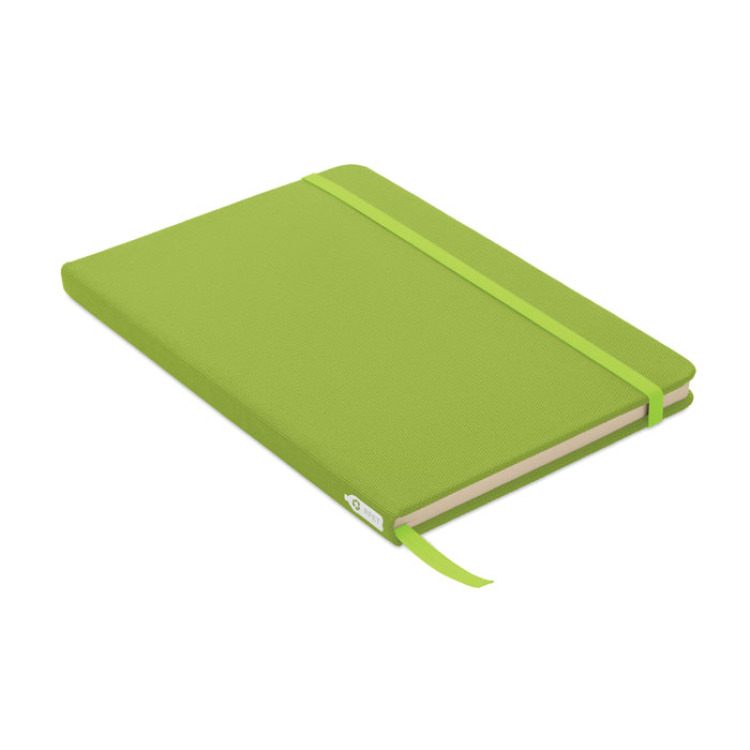 Carnet A5 couverture RPET 600D Lime