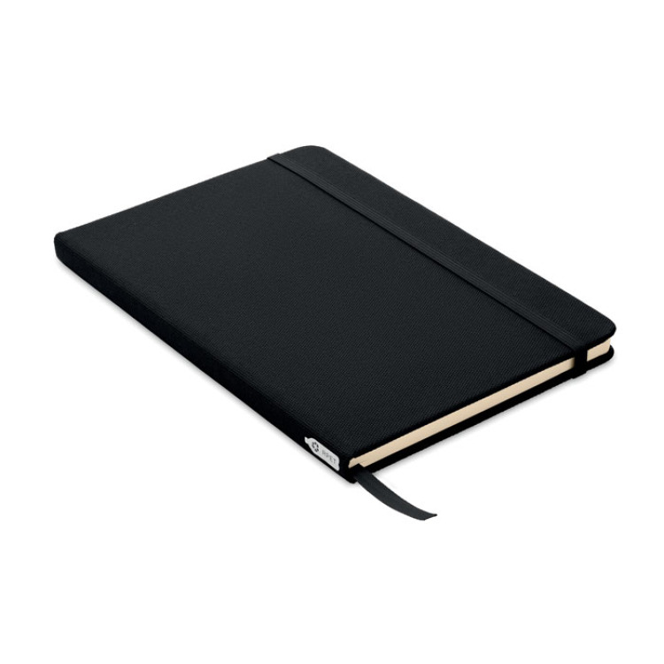 Carnet A5 couverture RPET 600D Noir