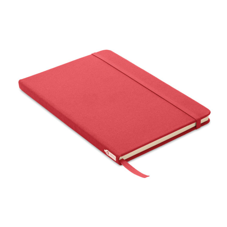 Carnet A5 couverture RPET 600D Rouge