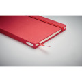 Carnet A5 couverture RPET 600D Rouge