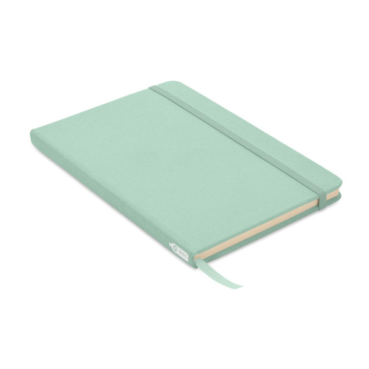 Carnet A5 couverture RPET 600D Vert Menthe