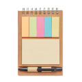 Carnet avec stylo et feuillets Beige