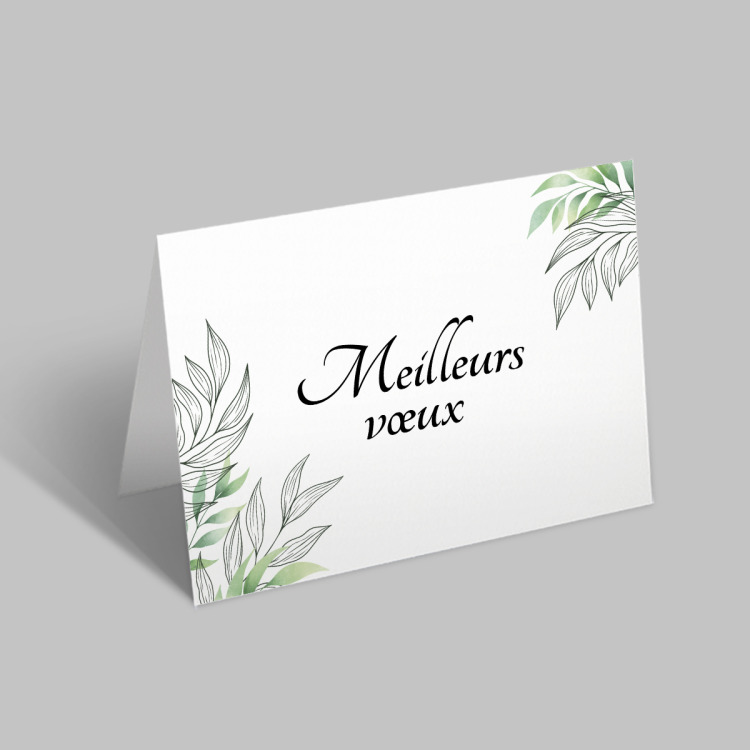 Carte de voeux Pliée A6 (10,5x14,8cm)