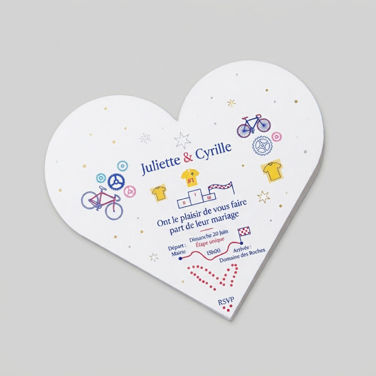 Carte forme Cœur