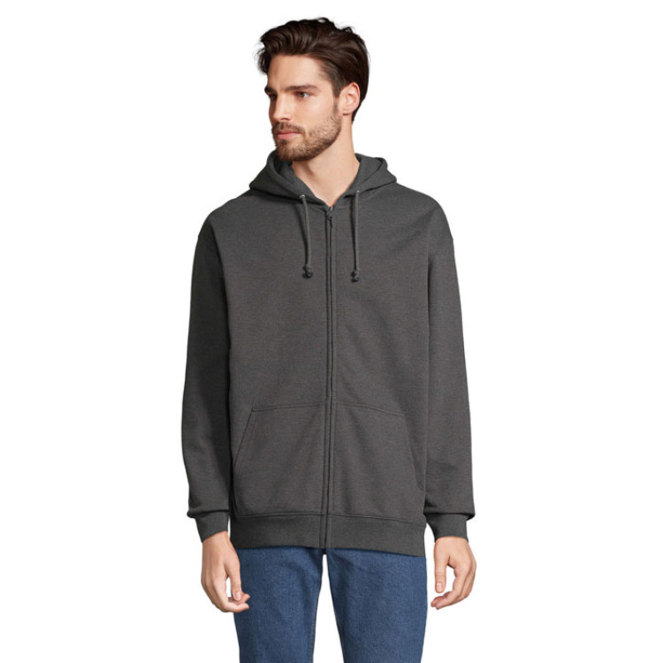 CARTER Veste Zip Capuche Anthracite Chine XXL