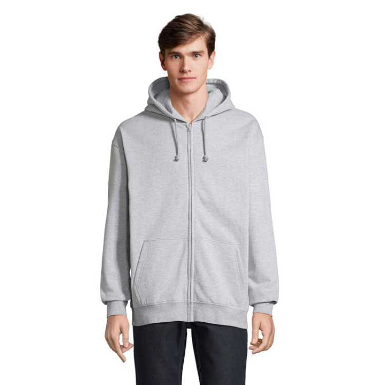 CARTER Veste Zip Capuche Gris Chiné II M