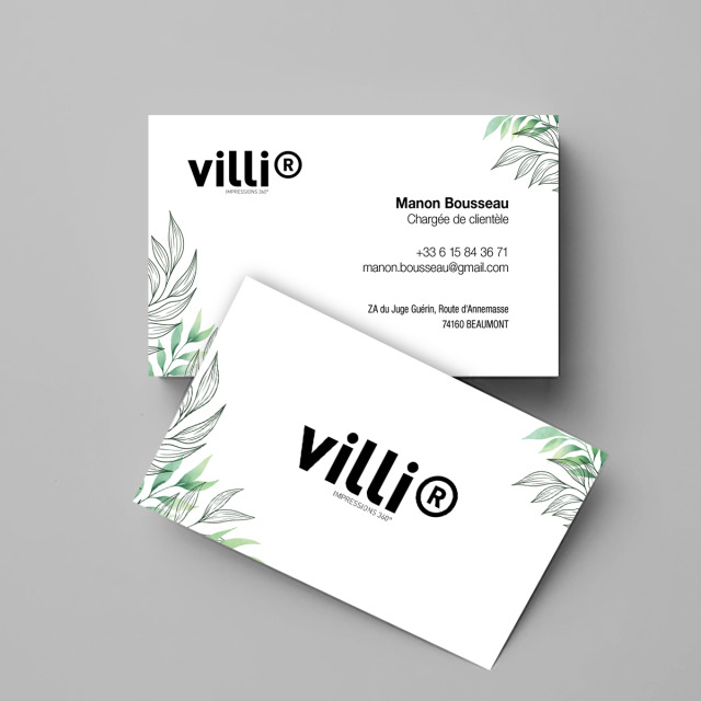 Carte de visite standard