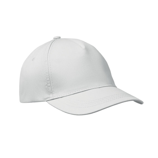 CASQUETTE 5 PANNEAUX 160 GRM Blanc
