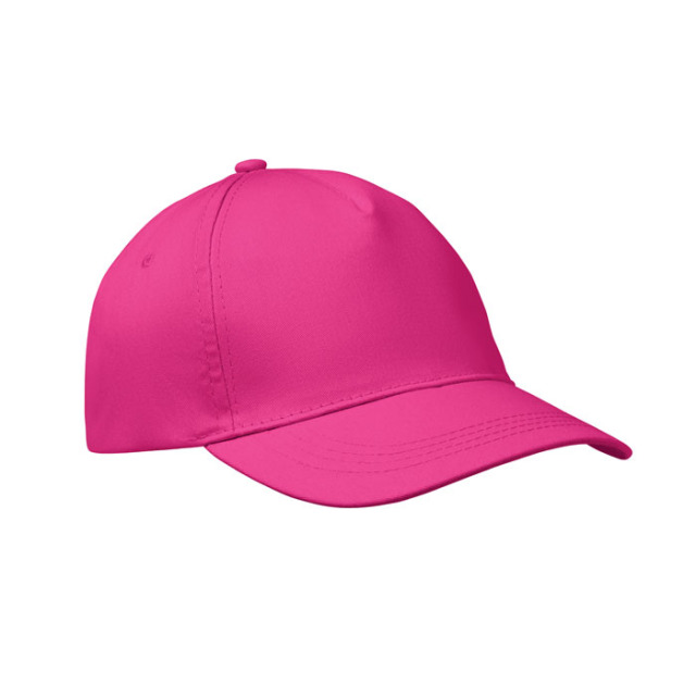 CASQUETTE 5 PANNEAUX 160 GRM Fuchsia