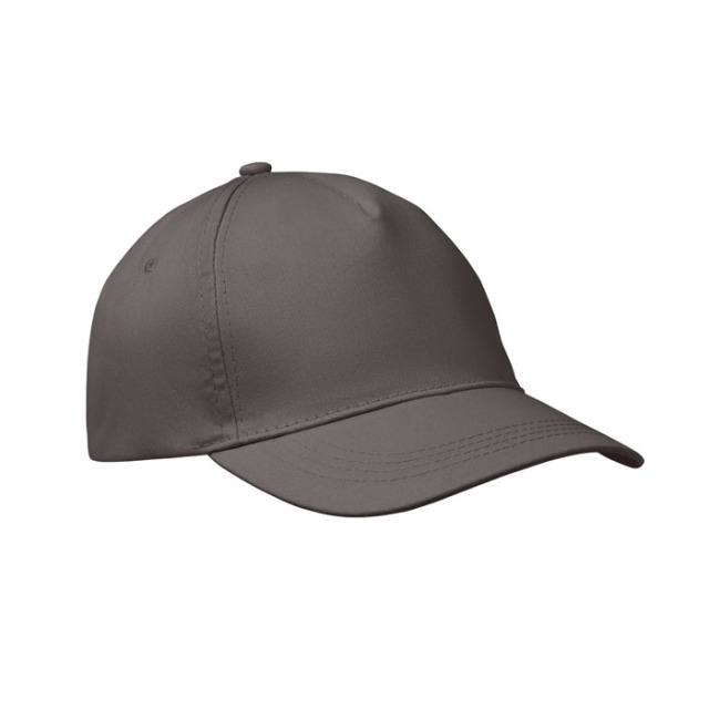 CASQUETTE 5 PANNEAUX 160 GRM Gris Pierre