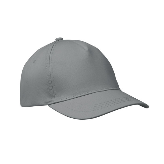 CASQUETTE 5 PANNEAUX 160 GRM Gris