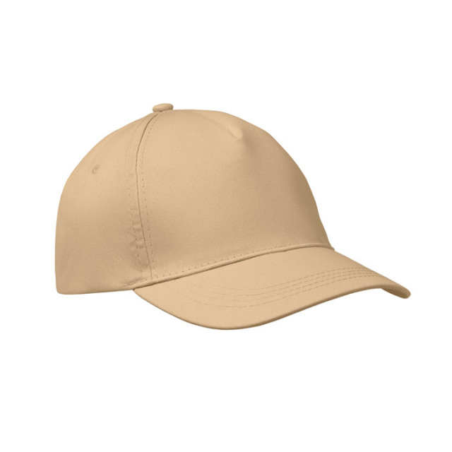 CASQUETTE 5 PANNEAUX 160 GRM Ivoire