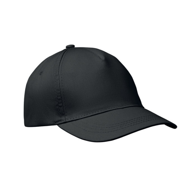 CASQUETTE 5 PANNEAUX 160 GRM Noir