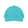 CASQUETTE 5 PANNEAUX 160 GR/M Turquoise