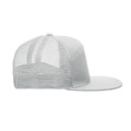 Casquette visi&egrave;re plate 7 pans Blanc