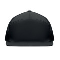 Casquette visi&egrave;re plate 7 pans Noir