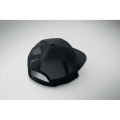 Casquette visi&egrave;re plate 7 pans Noir