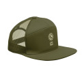 Casquette visi&egrave;re plate 7 pans Vert Arm&eacute;e Vert