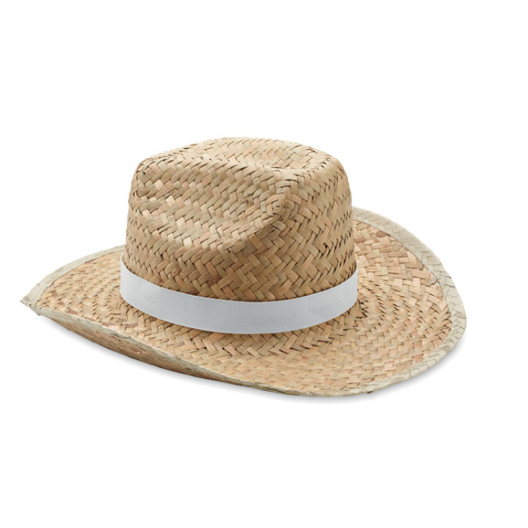 Chapeau en paille Blanc