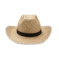 Chapeau en paille Noir