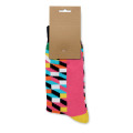 Chaussettes motifs amusants L Fuchsia
