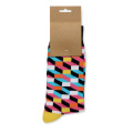 Chaussettes motifs amusants L Fuchsia