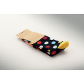 Chaussettes motifs amusants L Noir