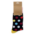 Chaussettes motifs amusants L Noir