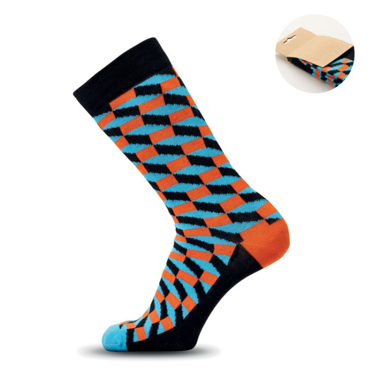 Chaussettes motifs amusants L Orange