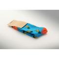 Chaussettes motifs amusants L Turquoise