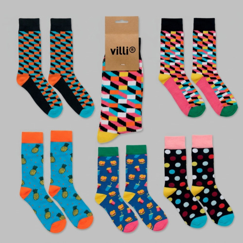 Chaussettes motifs amusants L