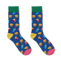 Chaussettes motifs amusants M Bleu Royal