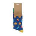 Chaussettes motifs amusants M Bleu Royal