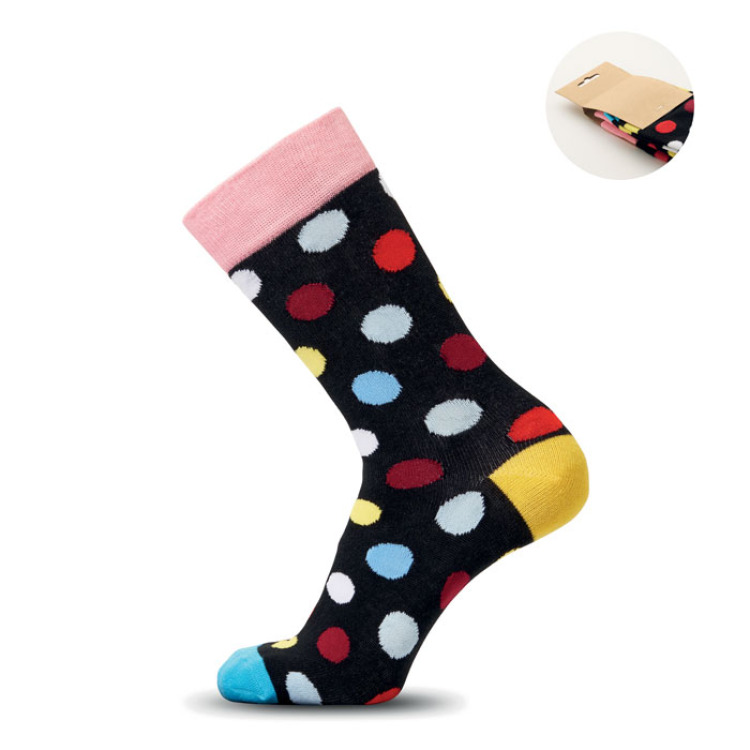 Chaussettes motifs amusants M Noir