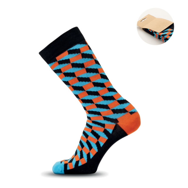 Chaussettes motifs amusants M Orange