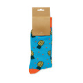 Chaussettes motifs amusants M Turquoise